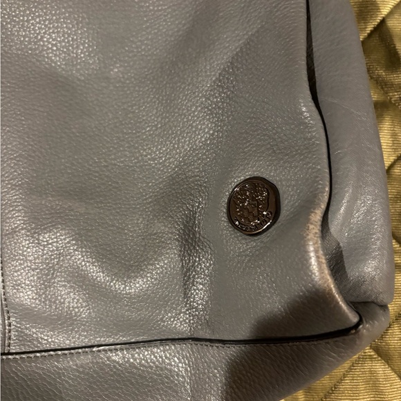 Vince Camuto Gray Leather Hobo with Chain Strap - Picture 5 of 9